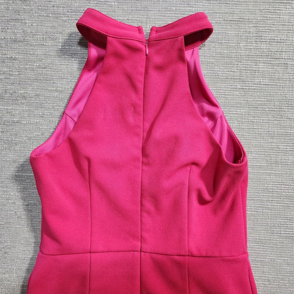 fab'rik fuchsia Halter Neck Mini Dress Sleeveless Cocktail Party Size M - Picture 8 of 11